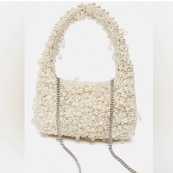 Zara PEARL SHOULDER BAG - Picture 5 of 6